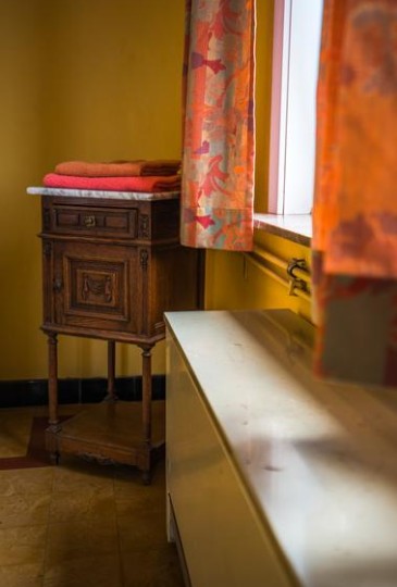 detail zicht in een badkamer